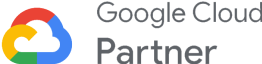 logotipo de google cloud partner sobre fondo negro