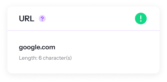 a URL for google.com is displayed on a white background